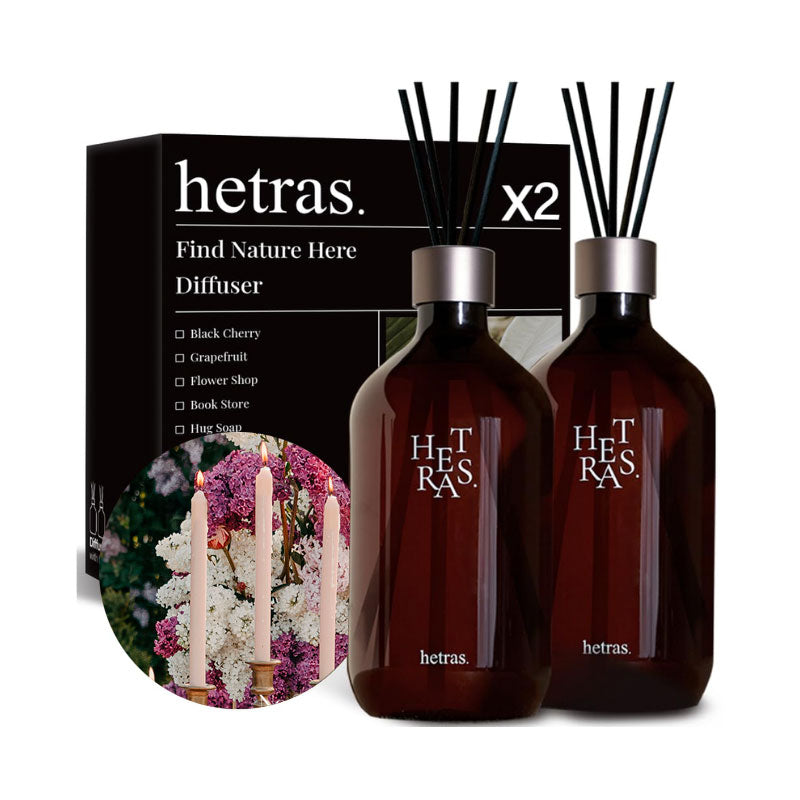 Free hetras Premium Diffuser 500ml x 2 hetras