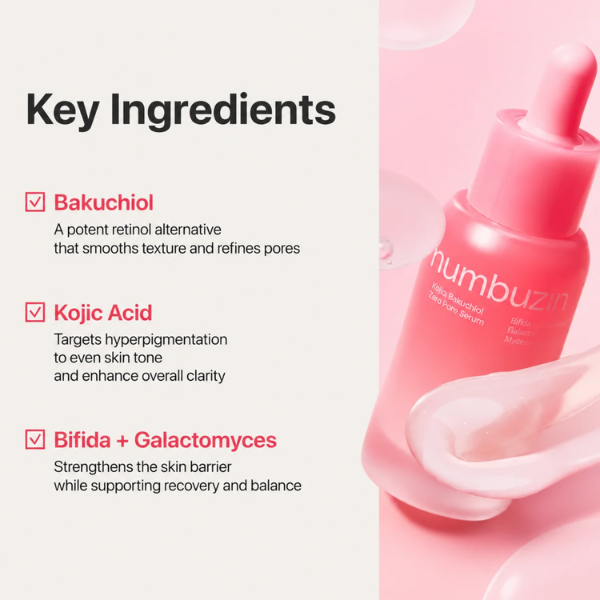 Numbuzin No.3 Bifida Bakuchiol Zero Pore Serum 30ml - PinknBlossom