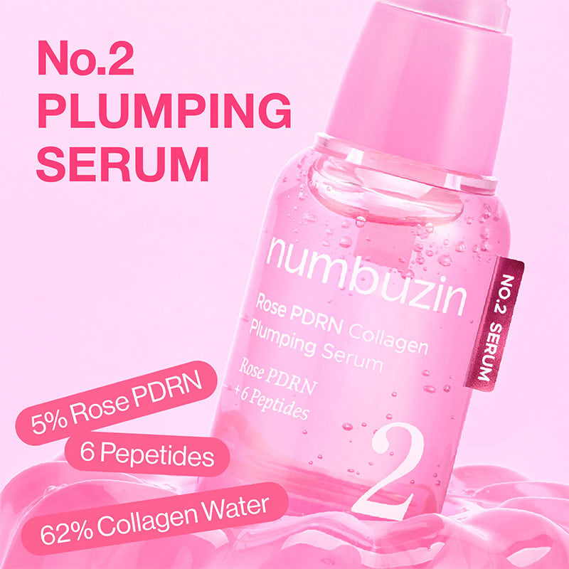 numbuzin No.2 Rose PDRN Collagen Plumping Serum 30ml