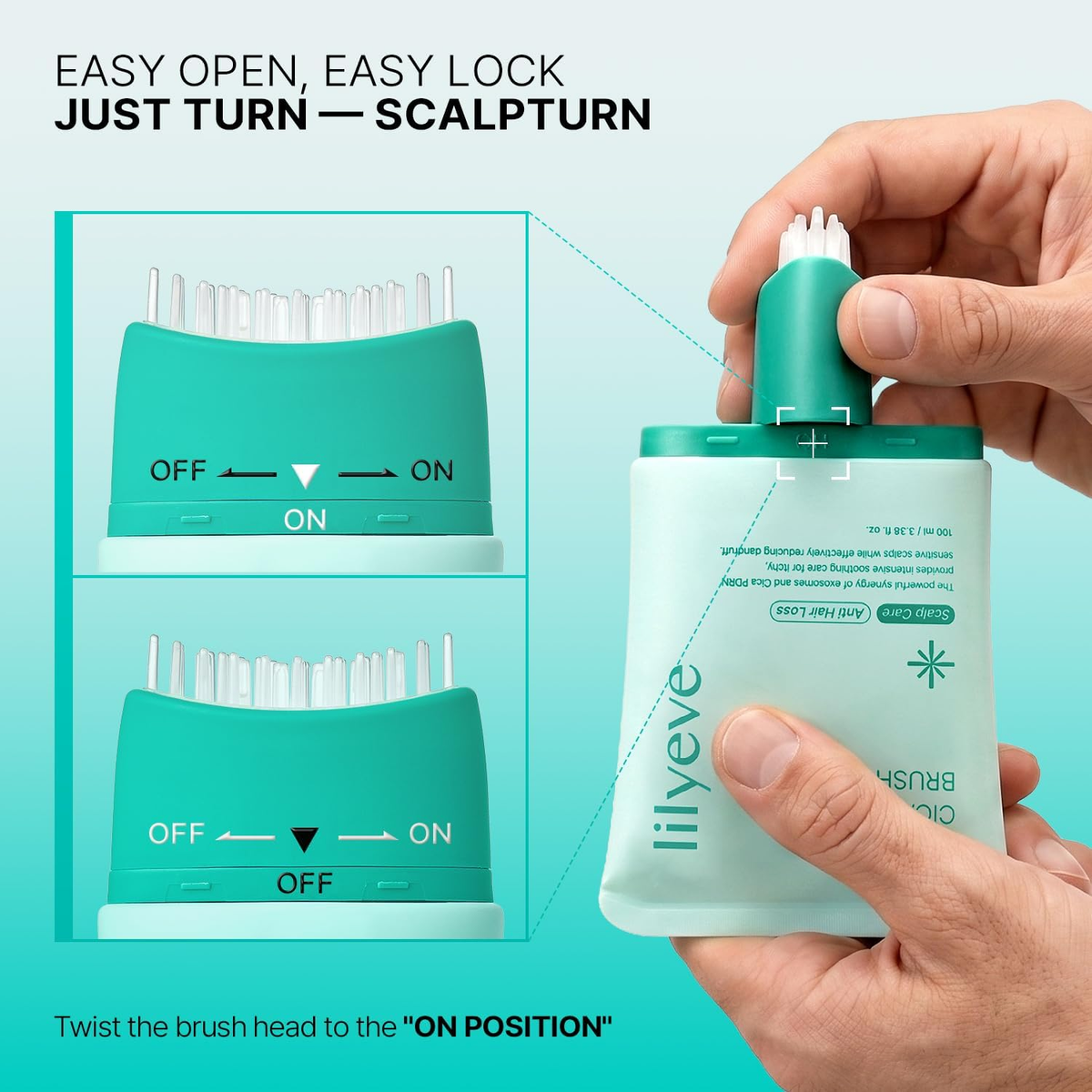 Lilyeve Scalp:Turn Cica PDRN Brush Ampoule 100ml