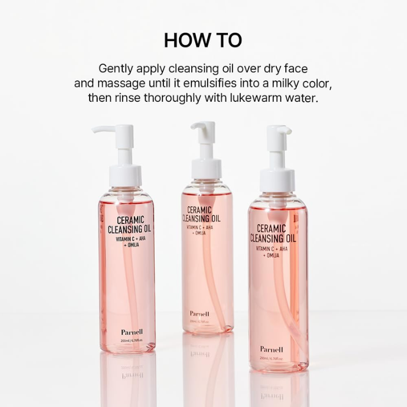 Parnell AHA Omija Ceramic Cleansing Oil 200ml