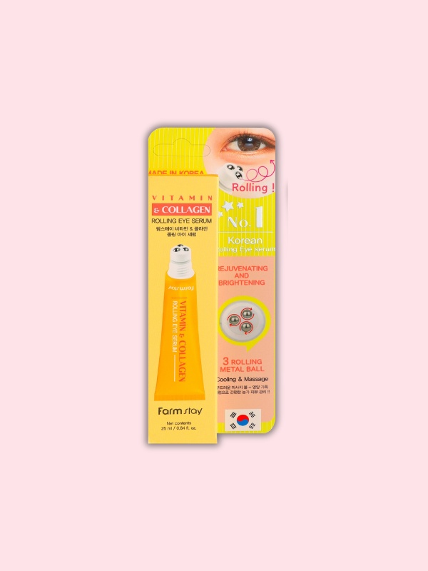 Farm stay Vitamin & Collagen Rolling Eye Serum 25ml