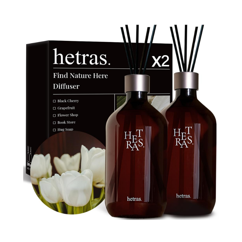 Free hetras Premium Diffuser 500ml x 2 hetras