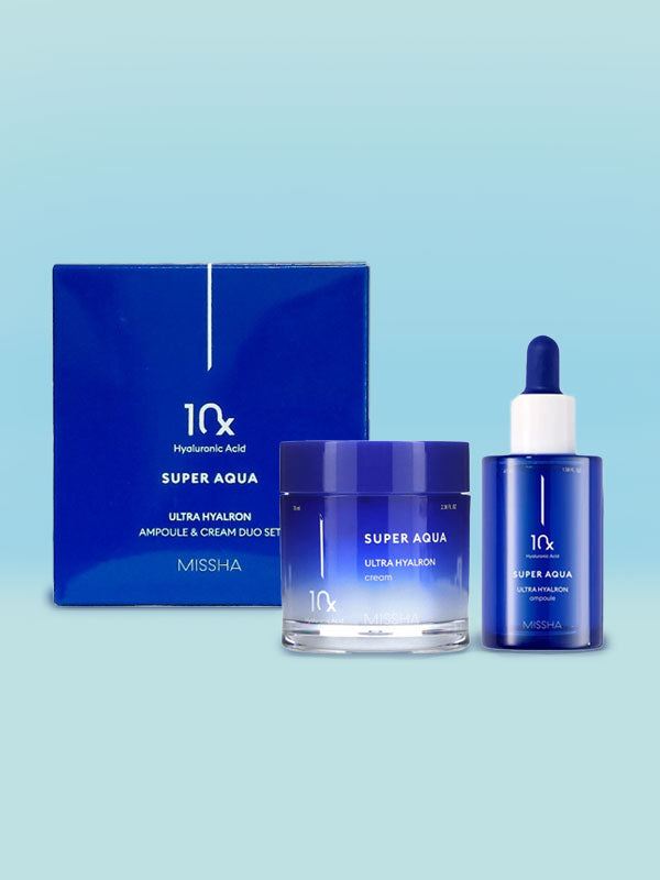 MISSHA Super Aqua Ultra Hyalron Ampoule & Cream Duo Set MISSHA