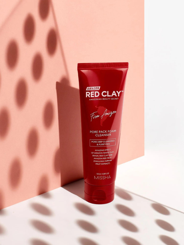 MISSHA Amazon Red Clay Pore Pack Foam Cleanser 120ml MISSHA