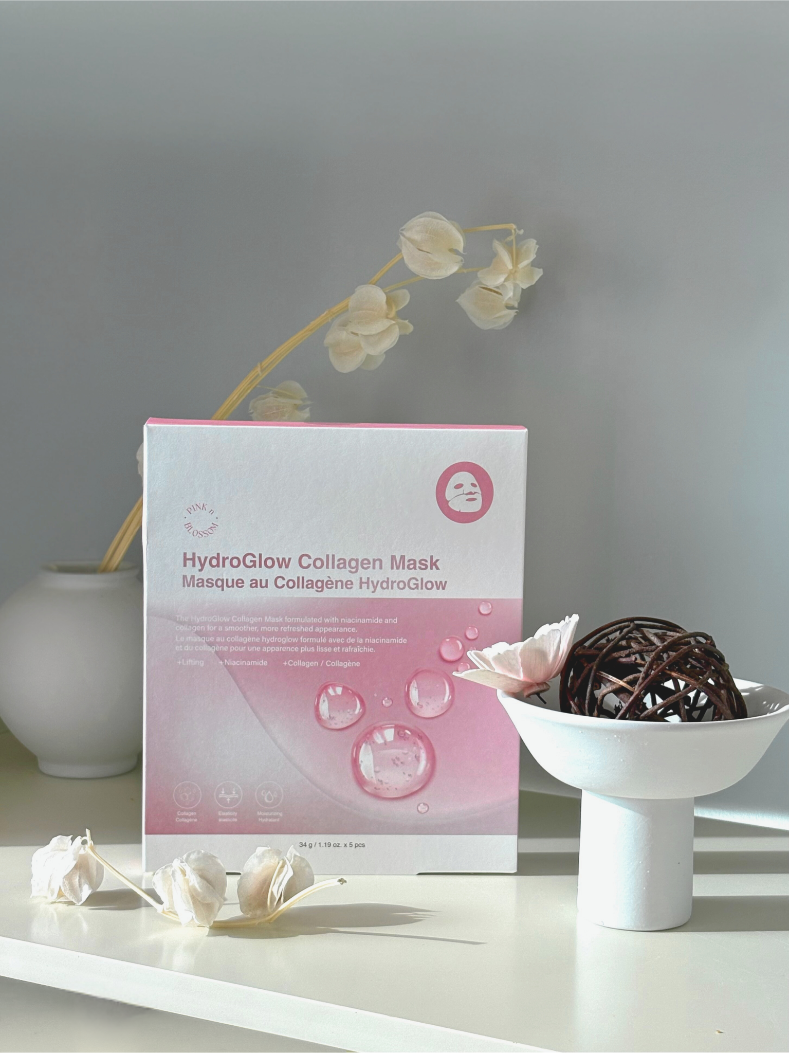 Pinknblossom HydroGlow Collagen Mask 34g