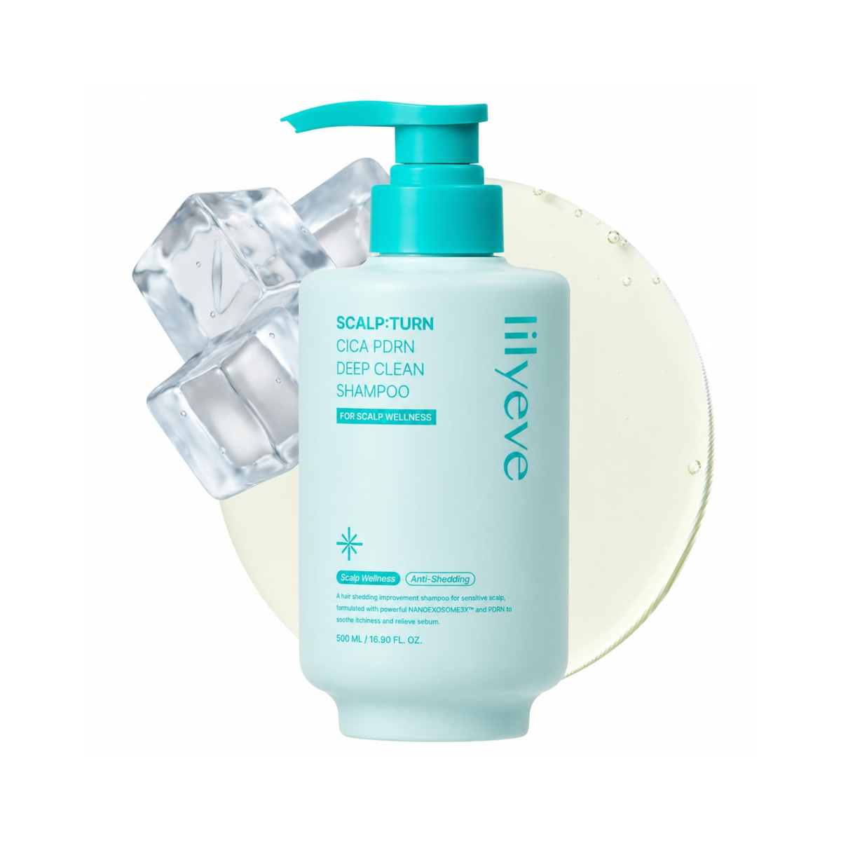 Lilyeve Scalp:Turn Cica PDRN Deep Clean Shampoo 500ml