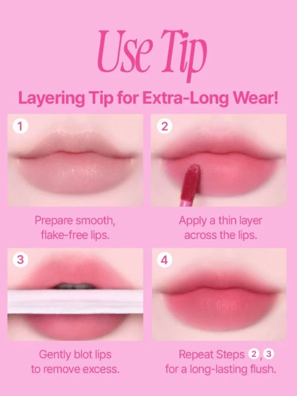 fwee Pink Obsession Stay-Fit Lip Tint 3.8g fwee