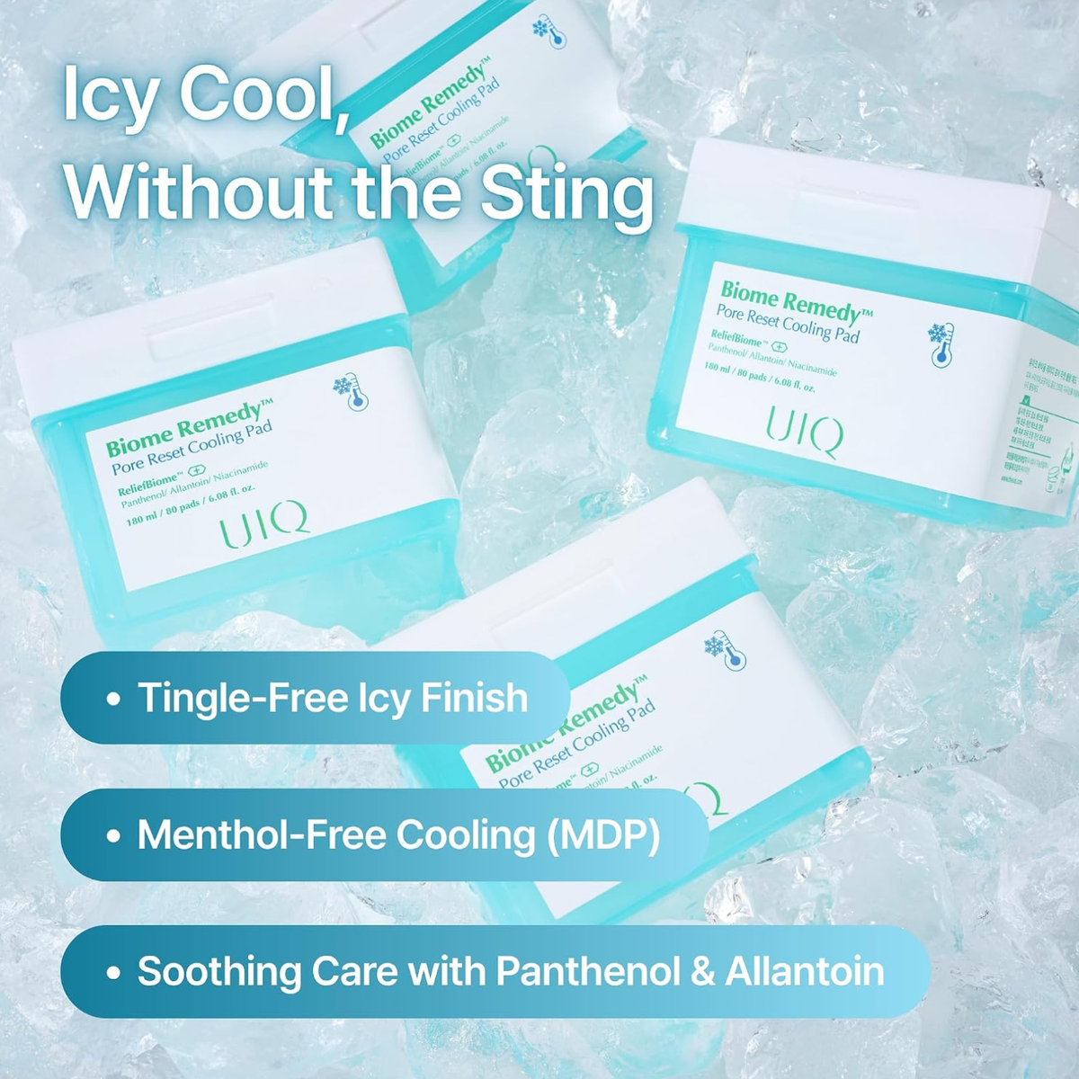 UIQ Biome Remedy™ Pore Reset Cooling Pad 80 pads - PinknBlossom