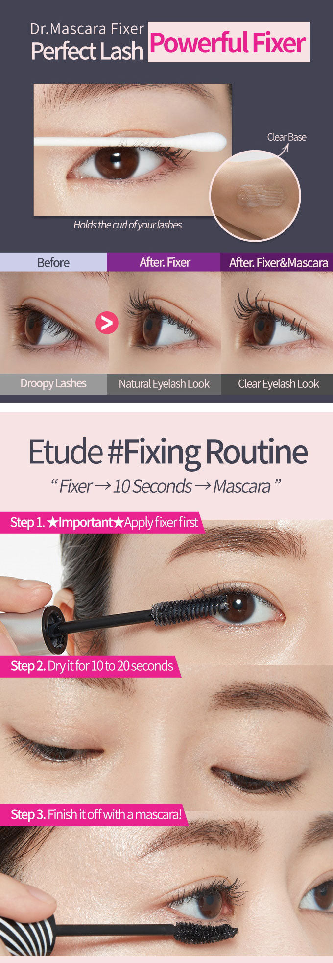 Etude House Dr.Mascara Fixer No.1 Perfect Lash 6g Etude House