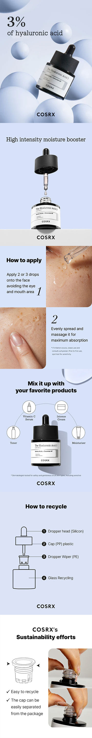 COSRX The Hyaluronic Acid 3 Serum 20g COSRX
