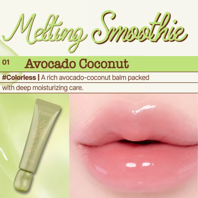 fwee Melting Smoothie Tinted Lip Balm Avocado Coconut