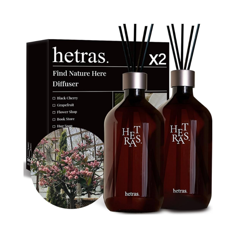 Free hetras Premium Diffuser 500ml x 2 hetras