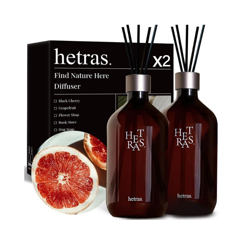 Free hetras Premium Diffuser 500ml x 2 hetras