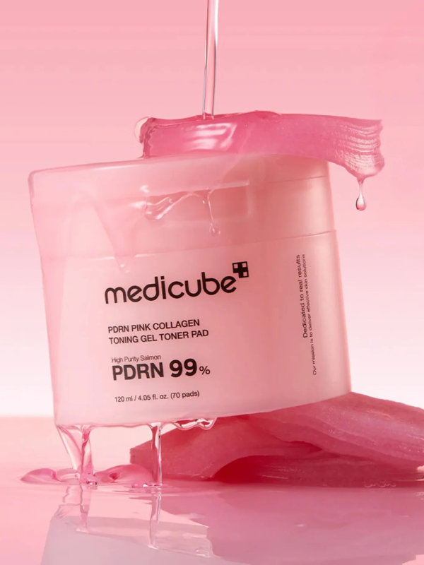 medicube PDRN Pink Collagen Toning Gel Toner Pad 120ml / 70pads medicube