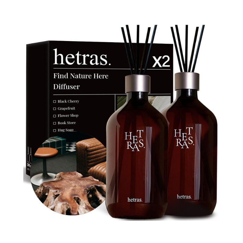 Free hetras Premium Diffuser 500ml x 2 hetras