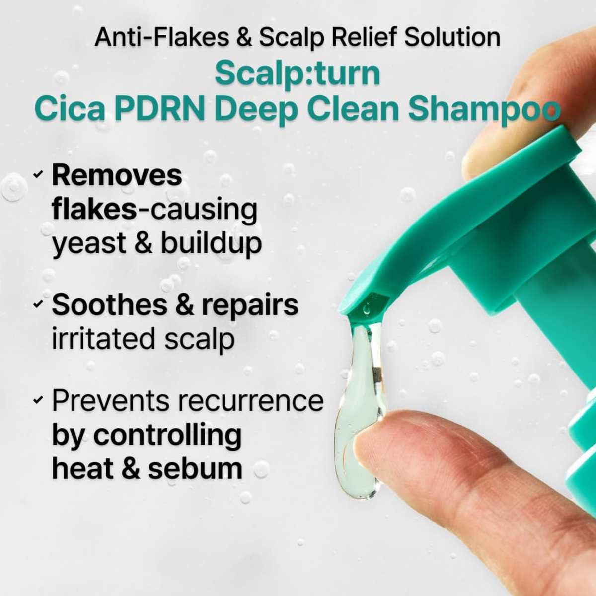 Lilyeve Scalp:Turn Cica PDRN Deep Clean Shampoo 500ml