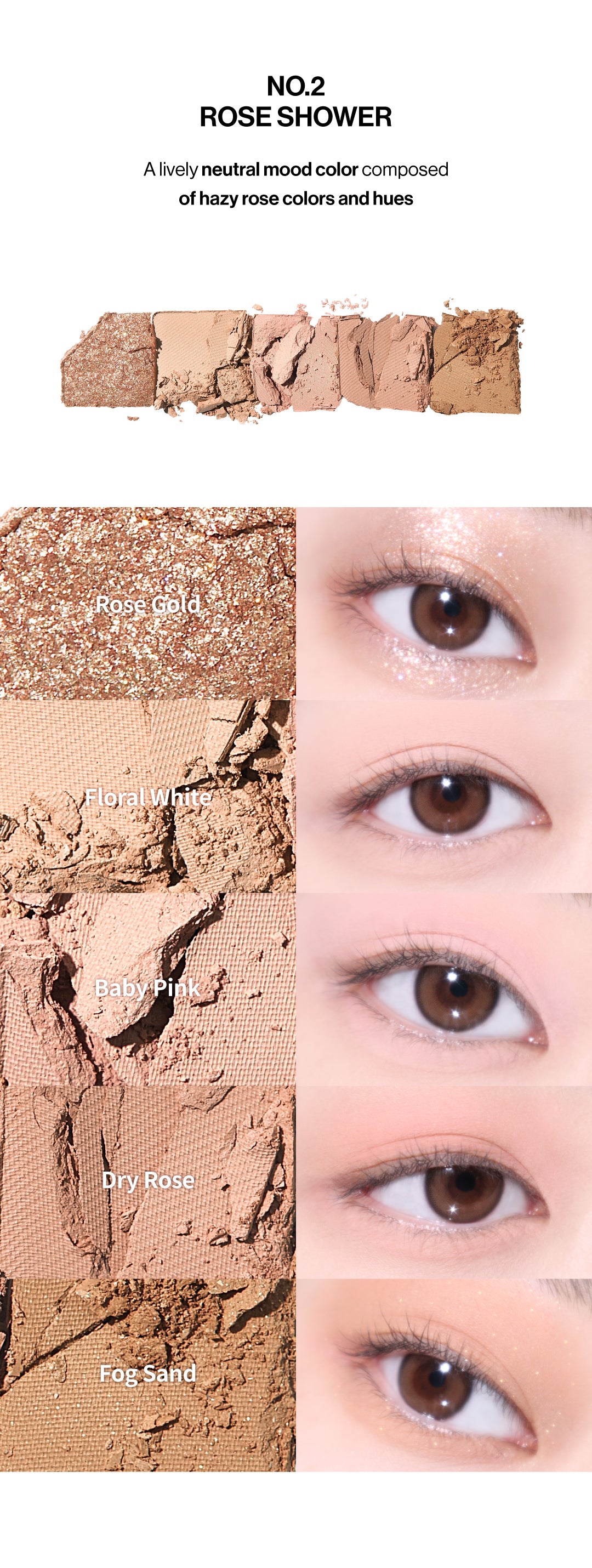 unleashia Mood Shower Eye Palette 4g