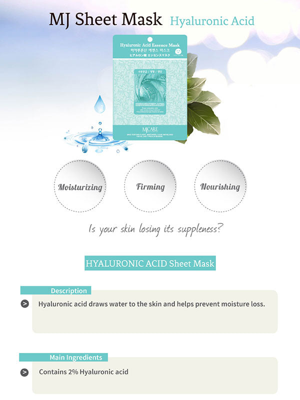 MIJIN Mask Hyaluronic Acid 23g MIJIN