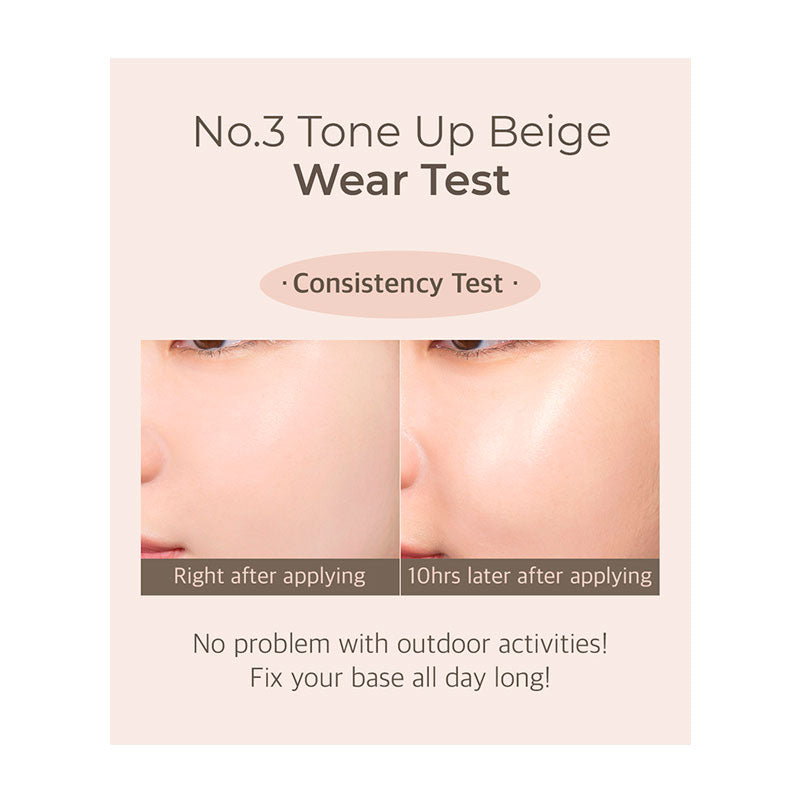 numbuzin No.3 Porcelain Base-Skip Tone Up Beige 50ml numbuzin