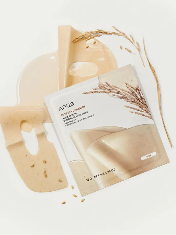 Anua Rice 70 Glow Collagen Mask 38g Anua