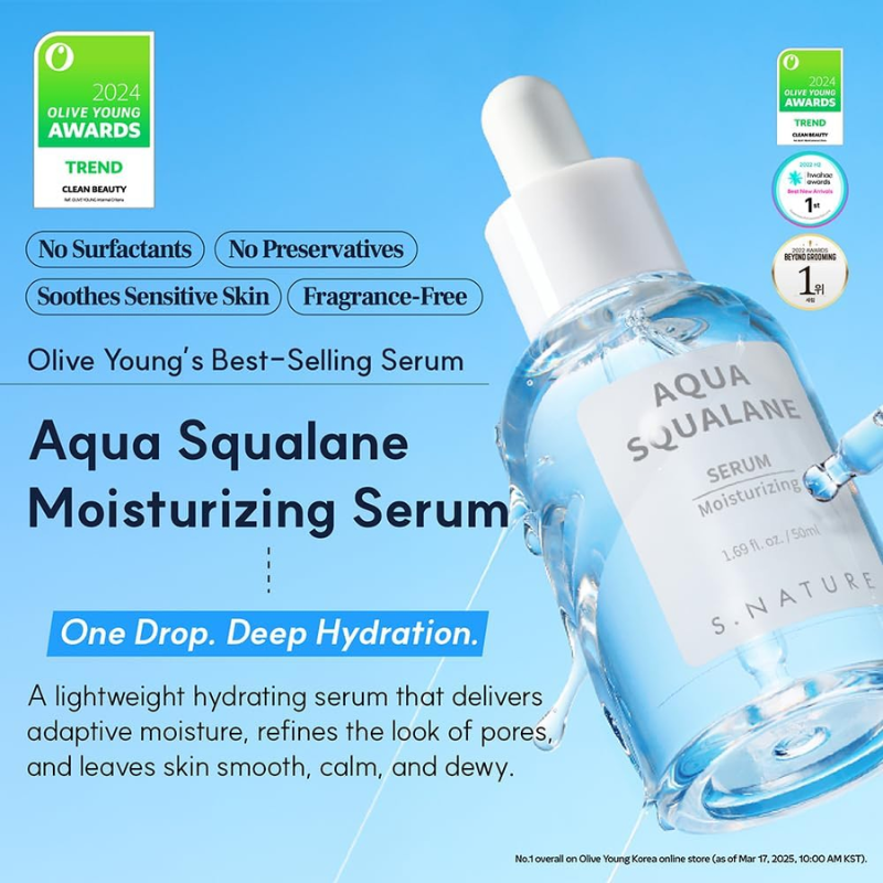 S.Nature Aqua Squalane Serum 50ml