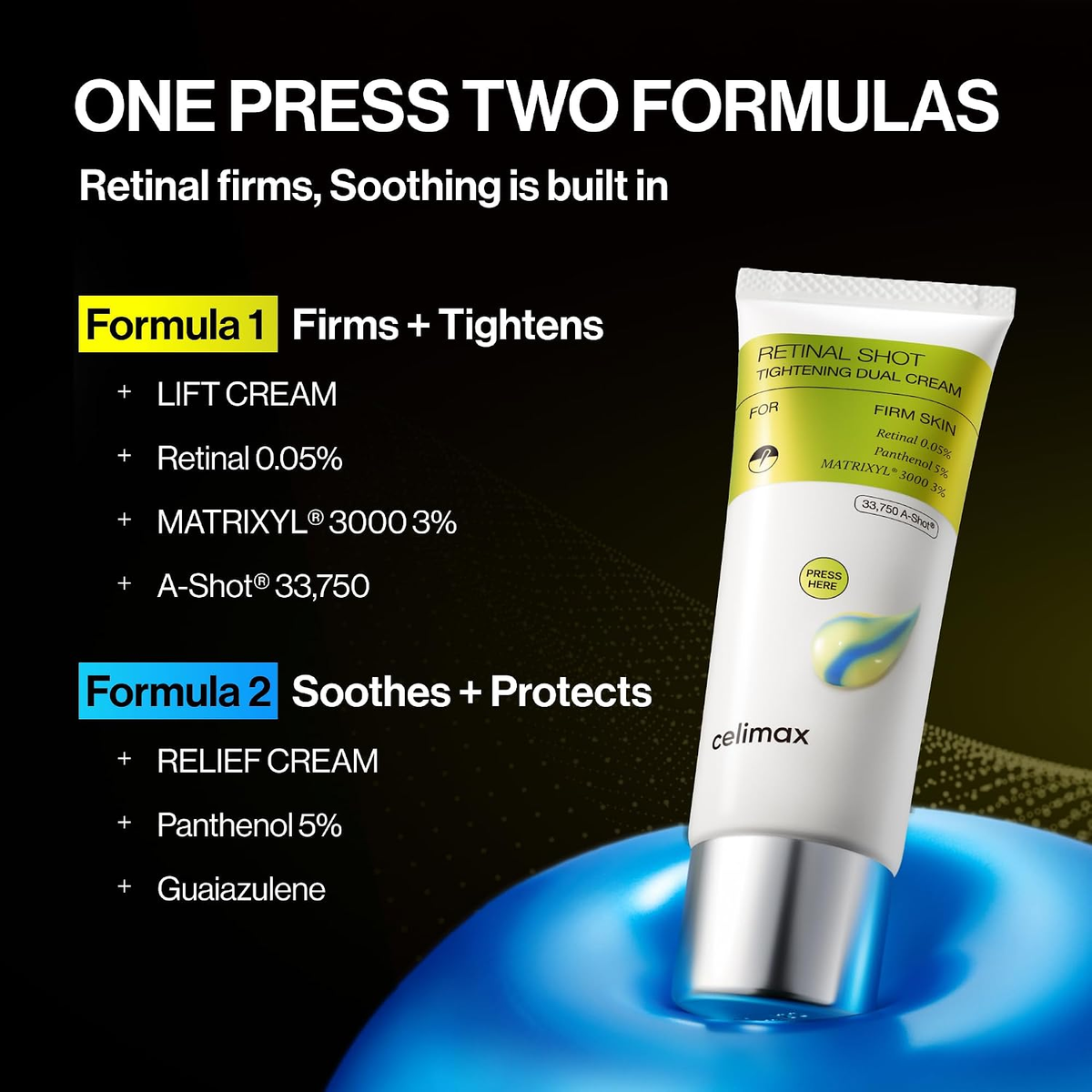 Celimax The Vita-A Retinal Shot Tightening Dual Cream 50ml - PinknBlossom