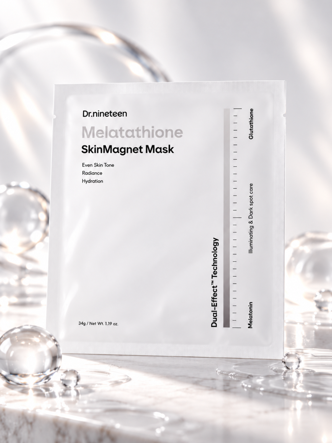 Dr.nineteen  Melatathione Skin Magnet Mask 34g - PinknBlossom
