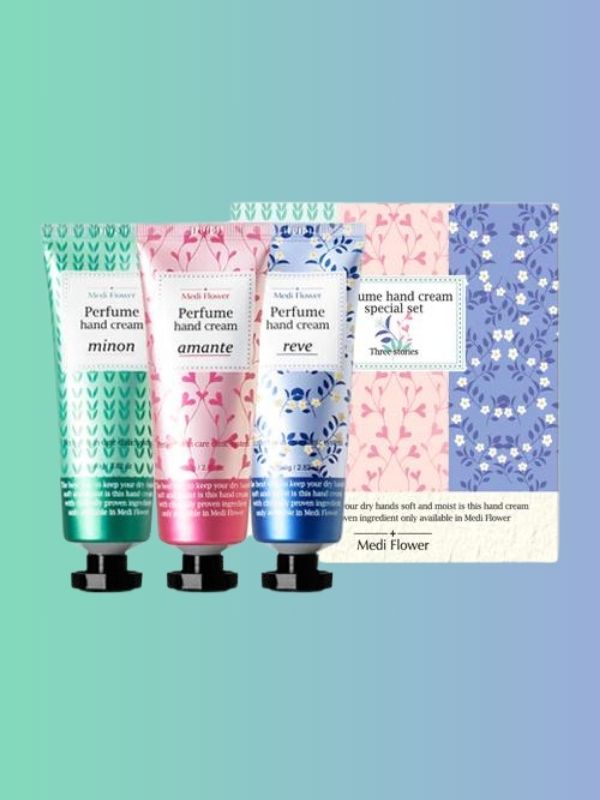 Medi Flower Perfume Three Stories Hand Cream Set 80g*3 Medi Flower