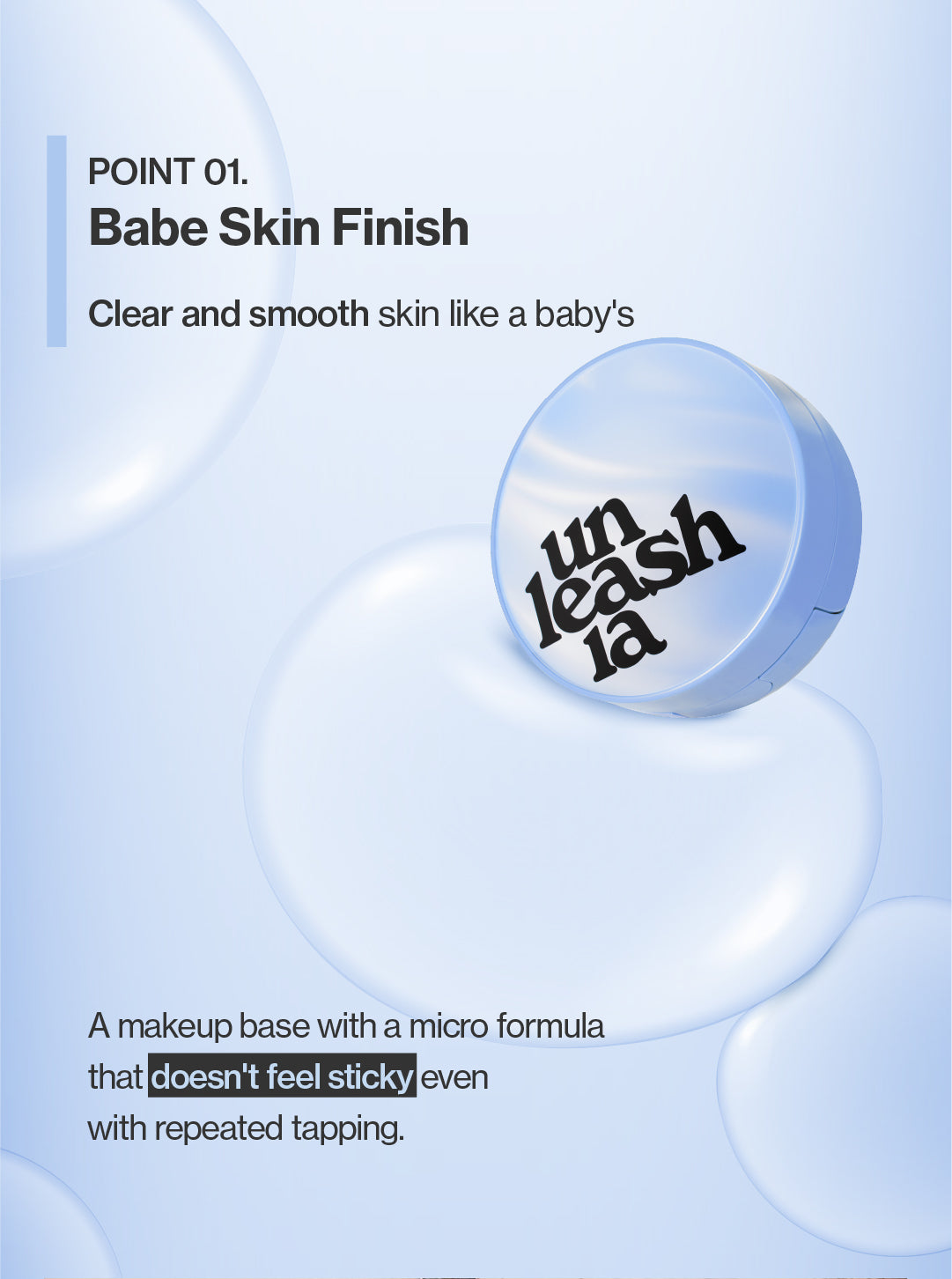 unleashia Babe Skin Baby Blue Cushion 15g