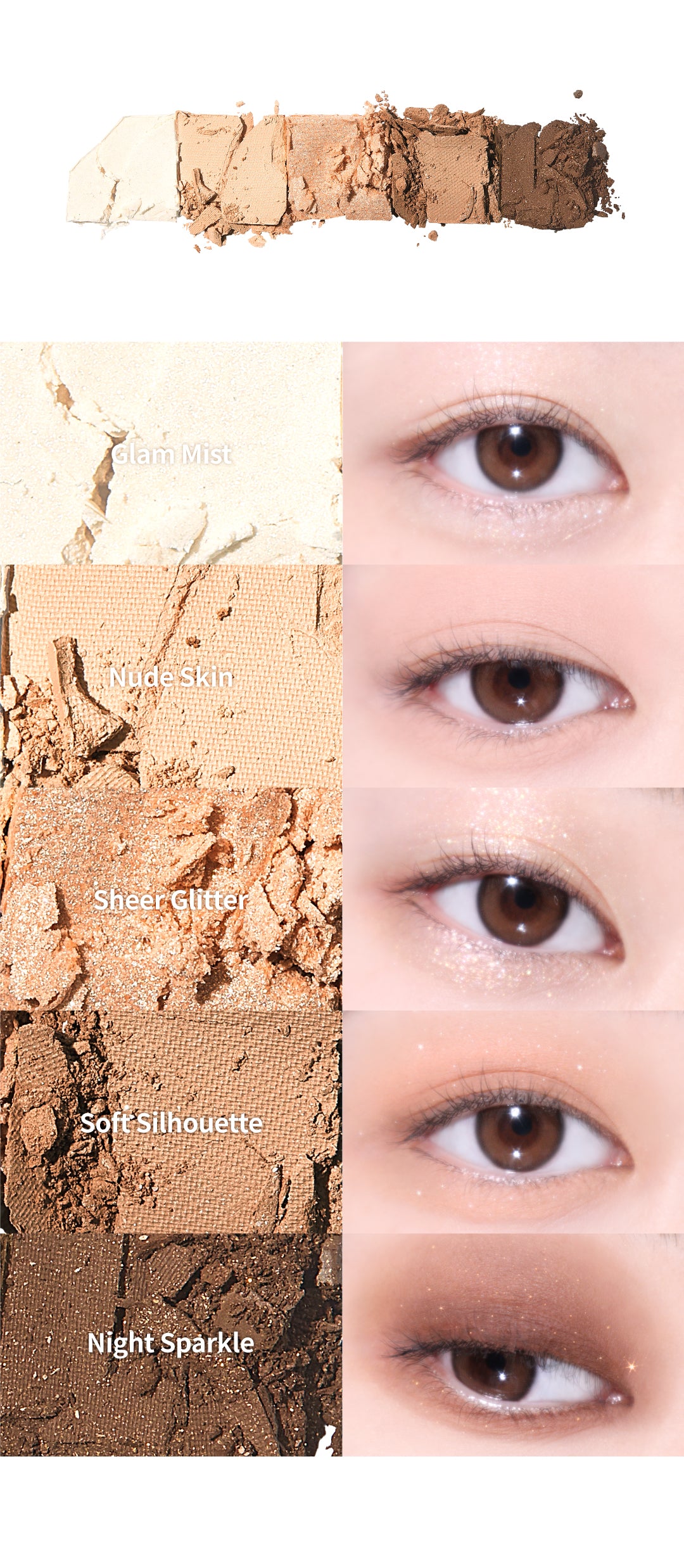 unleashia Mood Shower Eye Palette 4g