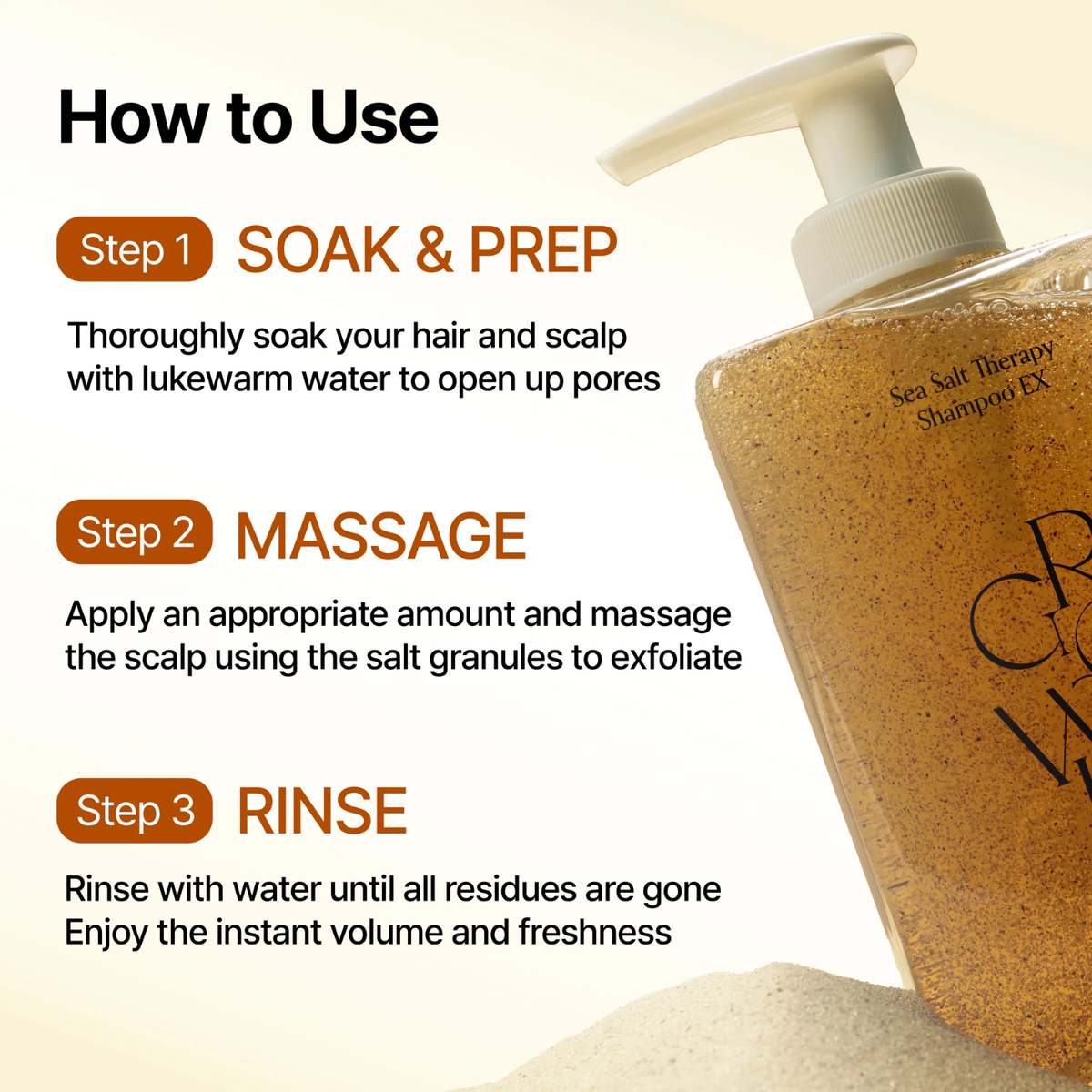 GROWUS Sea Salt Therapy Shampoo 500ml