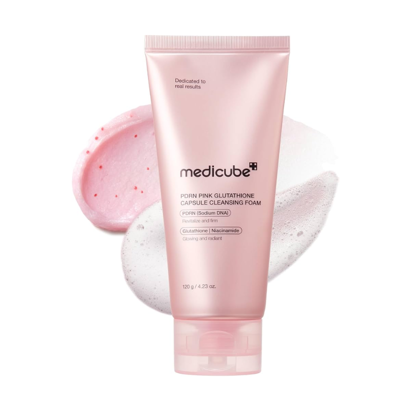 medicube PDRN Pink Glutathione Capsule Cleansing Foam 120g