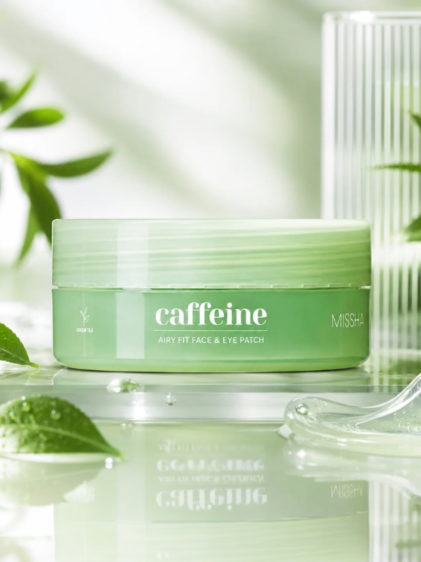 MISSHA Airy Fit Caffeine Depuffing Face & Eye Patch 60pcs