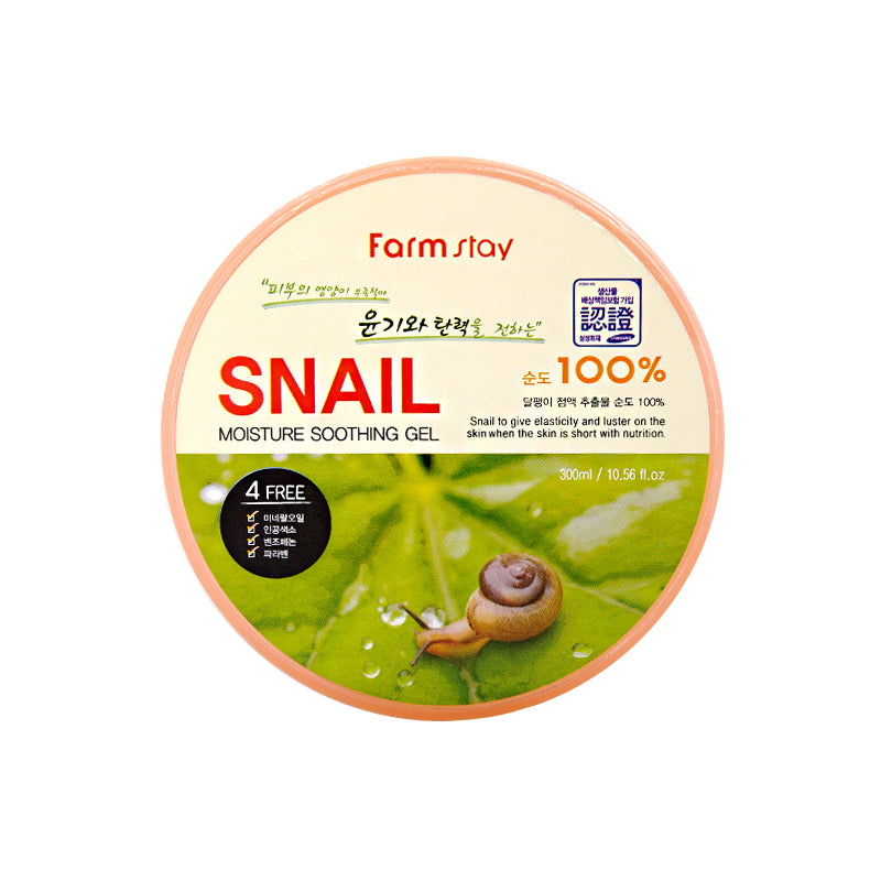 Farm-stay-Moisture-Soothing-Gel-Snail-300ml Farm-Stay