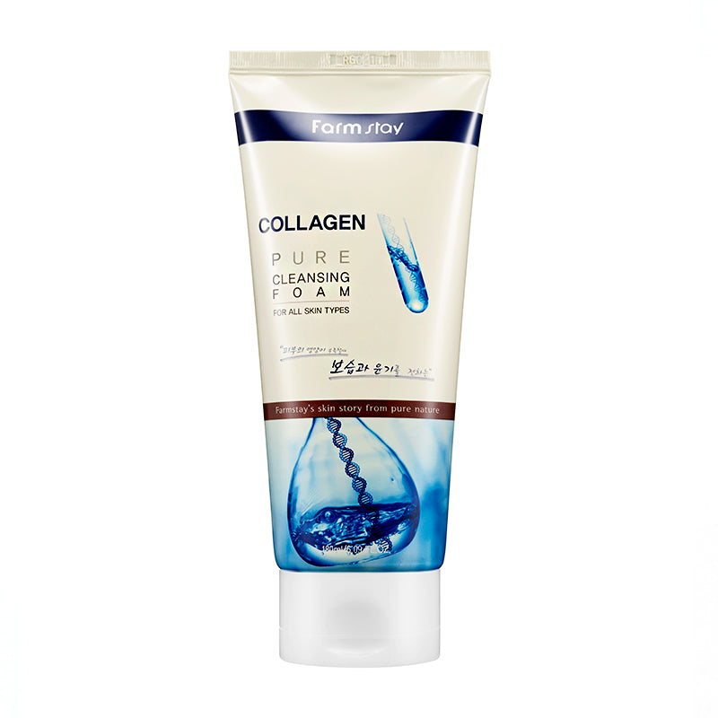 Farm-stay-Pure-Cleansing-Foam-Collagen-180ml Farm-Stay