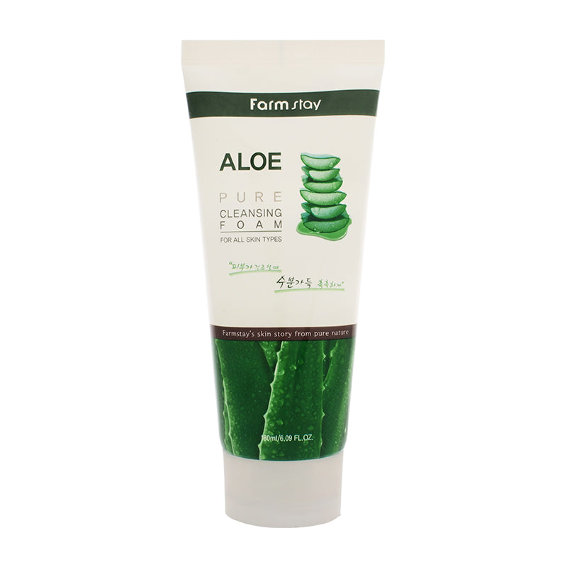 Farm-stay-Pure-Cleansing-Foam-Aloe-180ml Farm-Stay