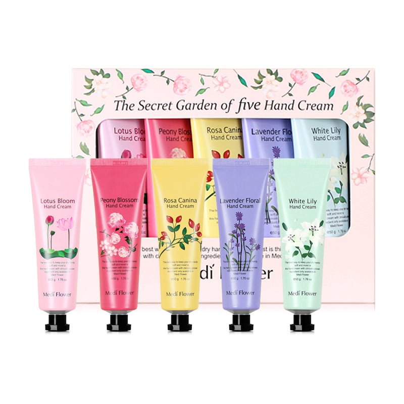 Medi Flower The Secret Garden of Five Hand Cream Set 50g*5 Medi Flower