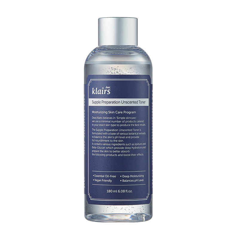 Dear, Klairs Supple Preparation Unscented Toner 180ml Dear, Klairs