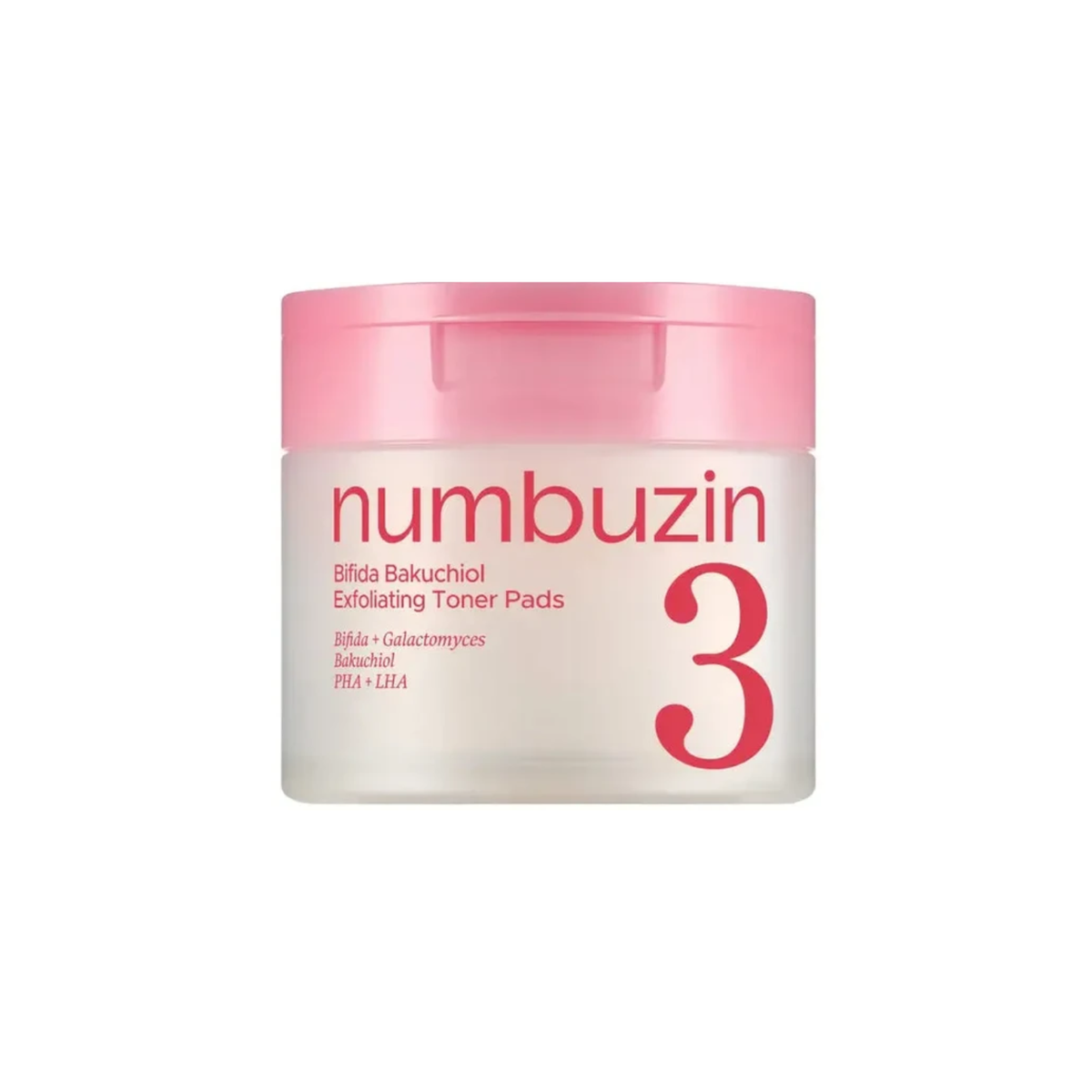 Numbuzin No.3 Bifida Bakuchiol Exfoliating Toner Pads 190ml / 70 pads - PinknBlossom