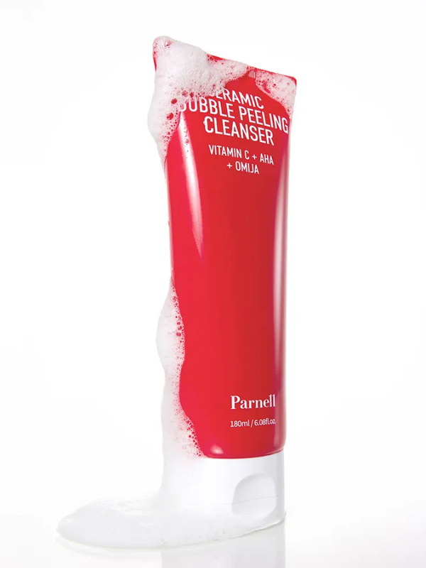 Parnell AHA Omija Ceramic Bubble Peeling Cleanser 180ml
