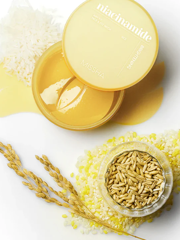 MISSHA Airy Fit Niacinamide Brightening Face & Eye Patch 60pcs