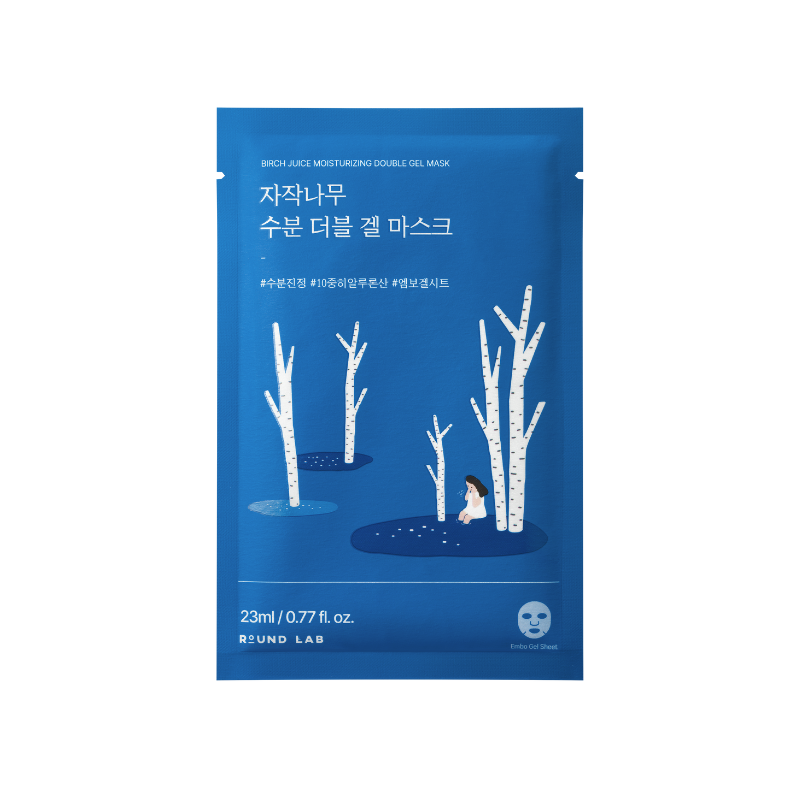 Round Lab Birch Juice Moisturizing Double Gel Mask 23ml