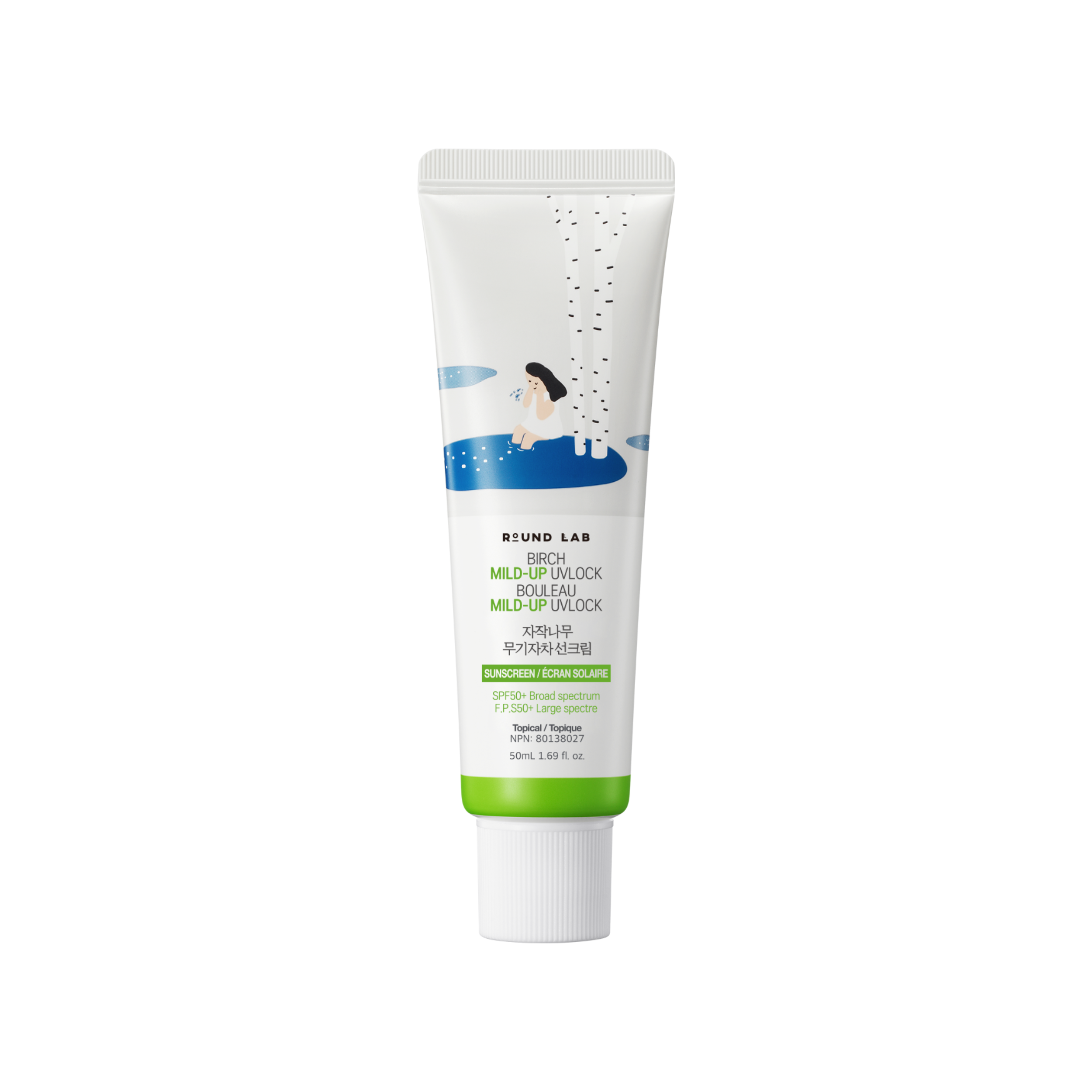 Round Lab Birch Mild-Up UVLOCK Sunscreen SPF50+50ml Round Lab