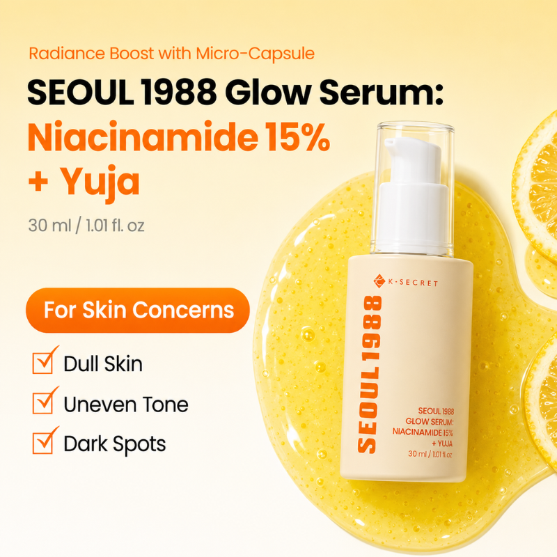 K-SECRET SEOUL 1988 Glow Serum : Niacinamide 15% + Yuja 30g