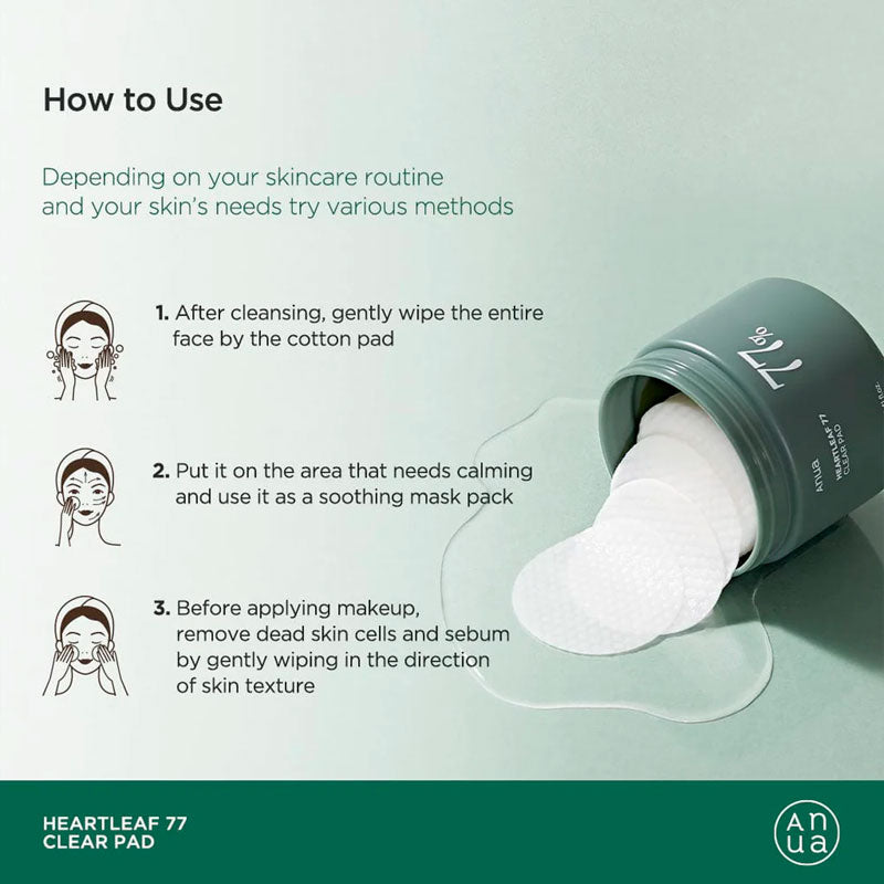 Anua Heartleaf 77% Clear Pad 160ml / 70pads