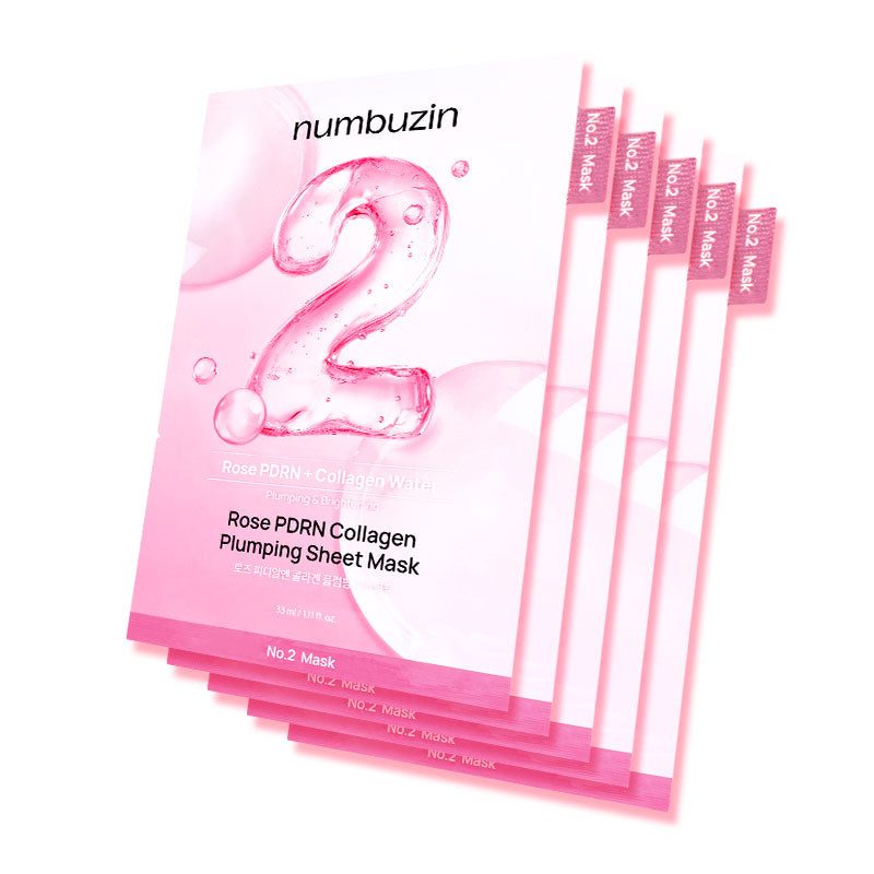 numbuzin No.2 Rose PDRN Collagen Plumping Sheet Mask 33ml