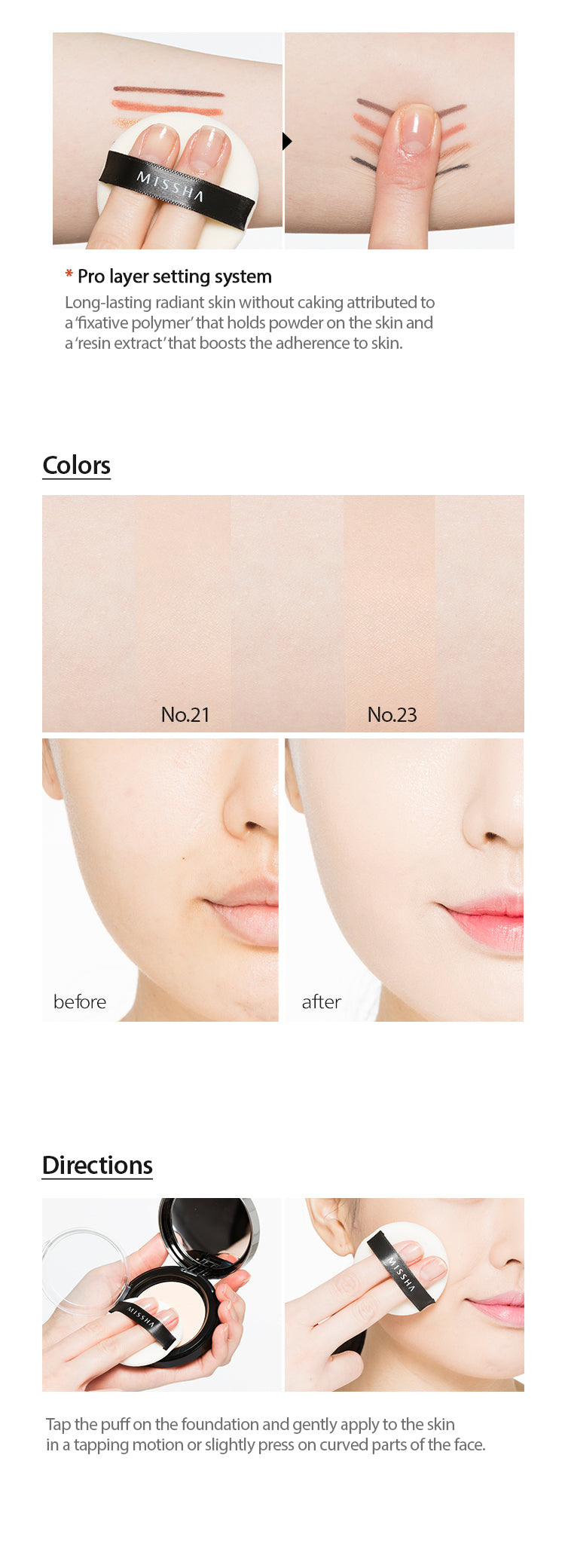 MISSHA Pro Touch Powder Pact 10g MISSHA