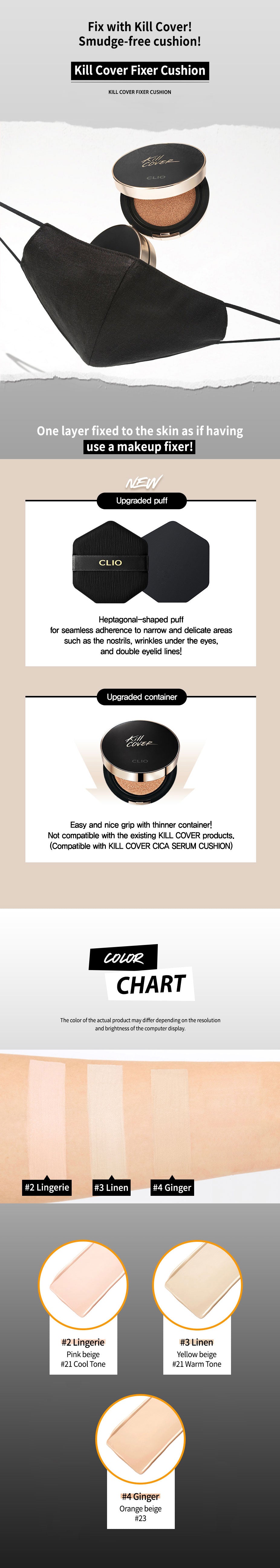 Clio Kill Cover Fixer Cushion + Refill 15g Clio