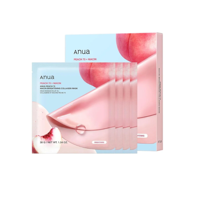 Anua Peach 70 Niacin Brightening Collagen Mask 38g Anua